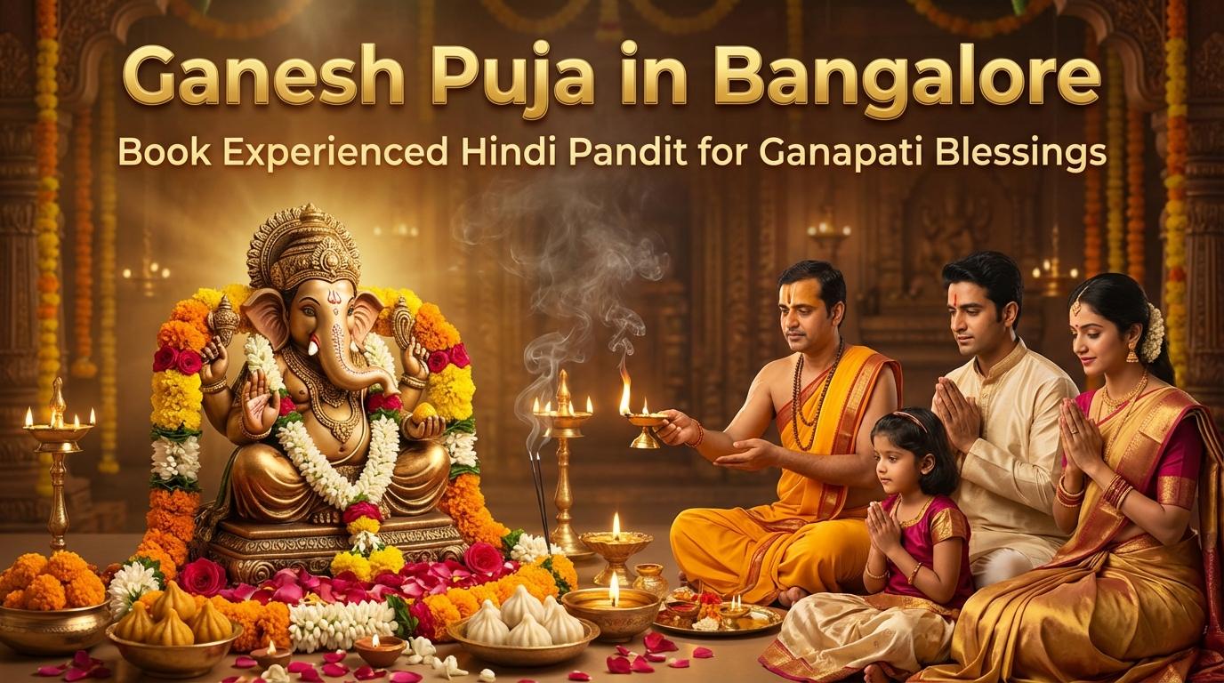 Ganesh festival style puja in Bangalore