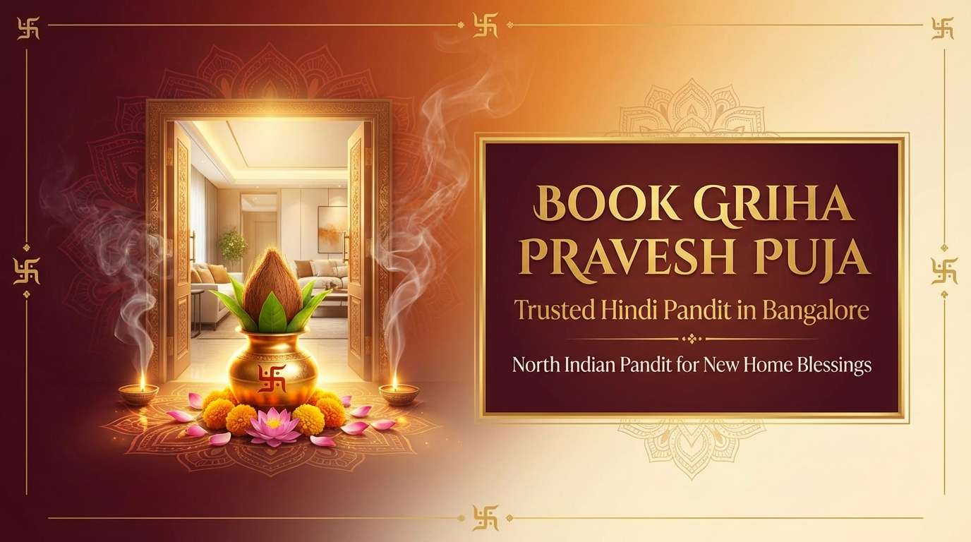 Experienced Hindi Pandit in Bangalore performing Griha Pravesh in Bangalore