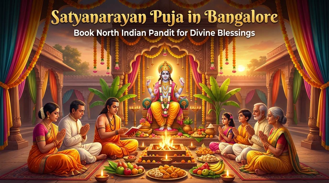 Satyanarayan puja in Bangalore with Namo Hindi Puja - Best Hindi Pandit